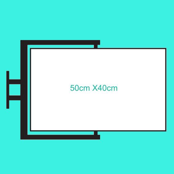 Dikdörtgen Dönen Tabela (50X40 cm)