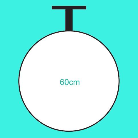 İç Mekan Tavana Askılı Dönen Tabela (60 cm)
