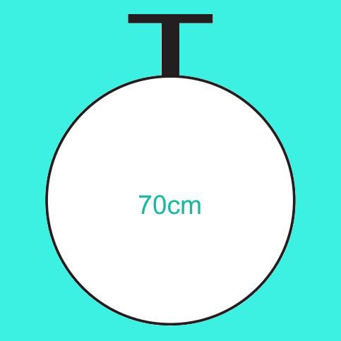 İç Mekan Tavana Askılı Dönen Tabela (70 cm)