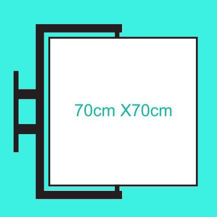 Kare Dönen Tabela (70 cm)